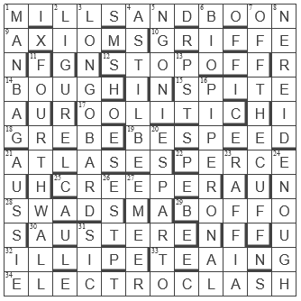 picture of the completed grid