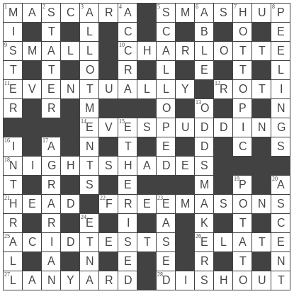  picture of the completed grid
